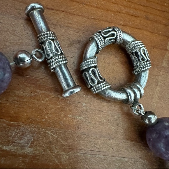 Chunky Turquoise Pearl Lapis Lazuli Natural Gemstone Peacock Choker Necklace - Picture 10 of 16